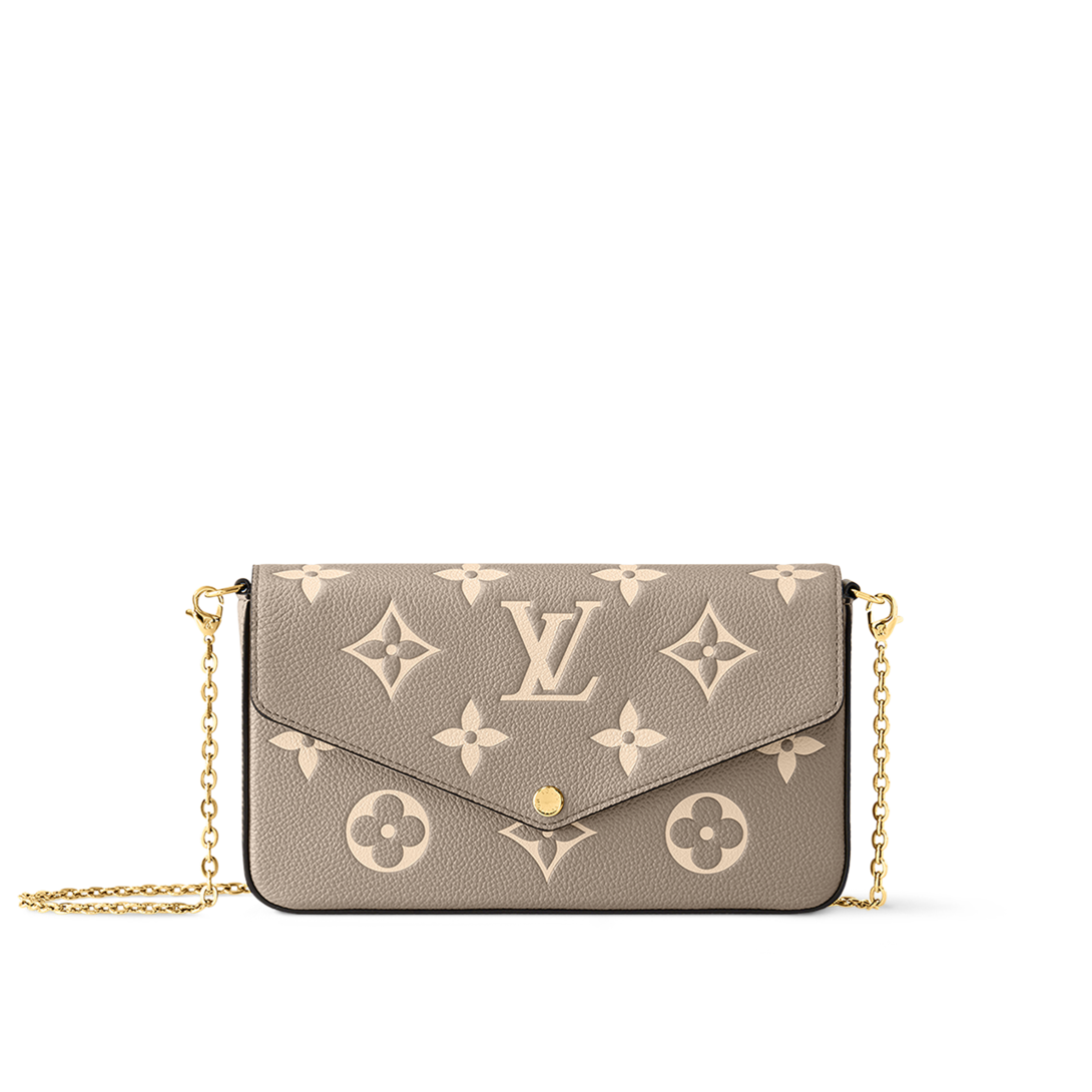 Pochette Félicie Bag - Luxury Monogram Empreinte Leather Grey | LOUIS  VUITTON